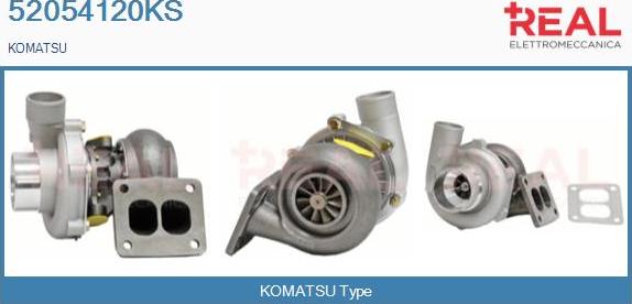REAL 52054120KS - Турбина, принудително пълнене с въздух vvparts.bg
