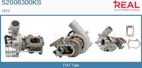 REAL 52006300KS - Турбина, принудително пълнене с въздух vvparts.bg