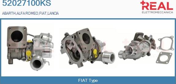 REAL 52027100KS - Турбина, принудително пълнене с въздух vvparts.bg
