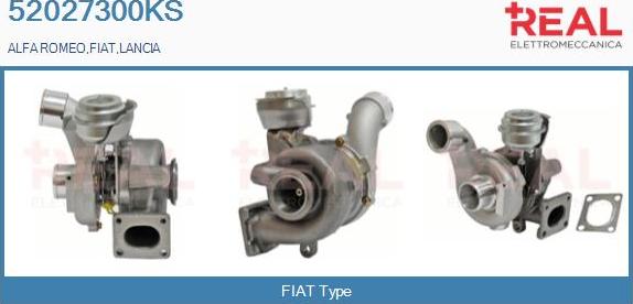 REAL 52027300KS - Турбина, принудително пълнене с въздух vvparts.bg