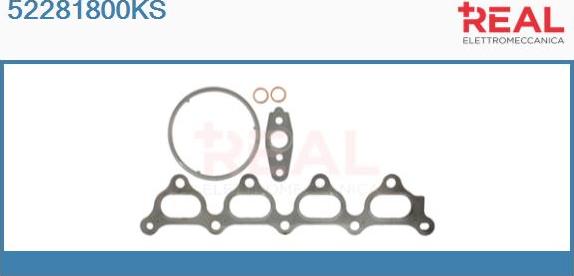 REAL 52281800KS - Монтажен комплект, турбина vvparts.bg