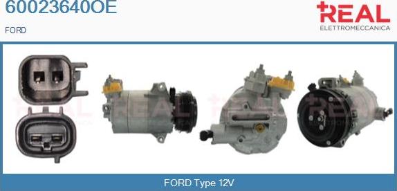 REAL 60023640OE - Компресор, климатизация vvparts.bg