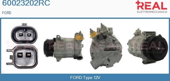 REAL 60023202RC - Компресор, климатизация vvparts.bg