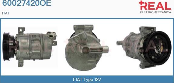 REAL 60027420OE - Компресор, климатизация vvparts.bg