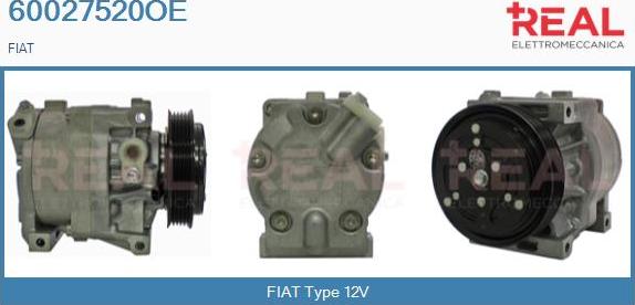 REAL 60027520OE - Компресор, климатизация vvparts.bg