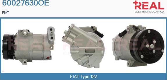 REAL 60027630OE - Компресор, климатизация vvparts.bg