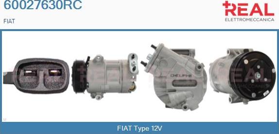 REAL 60027630RC - Компресор, климатизация vvparts.bg