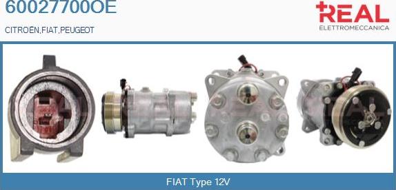 REAL 60027700OE - Компресор, климатизация vvparts.bg