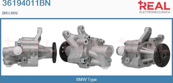 REAL 36194011BN - Хидравлична помпа, кормилно управление vvparts.bg