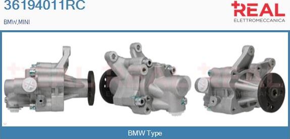 REAL 36194011RC - Хидравлична помпа, кормилно управление vvparts.bg