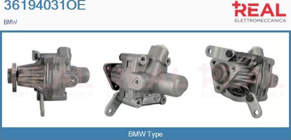 REAL 36194031OE - Хидравлична помпа, кормилно управление vvparts.bg