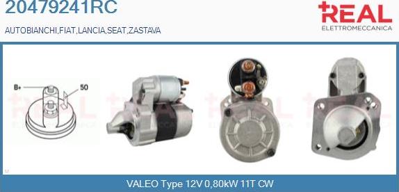 REAL 20479241RC - Стартер vvparts.bg