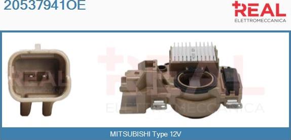 REAL 20537941OE - Регулатор на генератор vvparts.bg