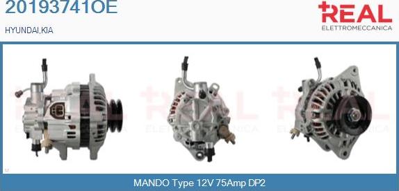 REAL 20193741OE - Генератор vvparts.bg