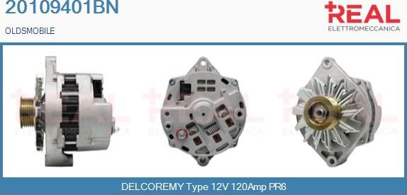 REAL 20109401BN - Генератор vvparts.bg