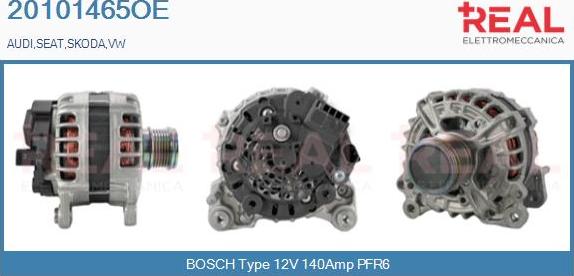 REAL 20101465OE - Генератор vvparts.bg