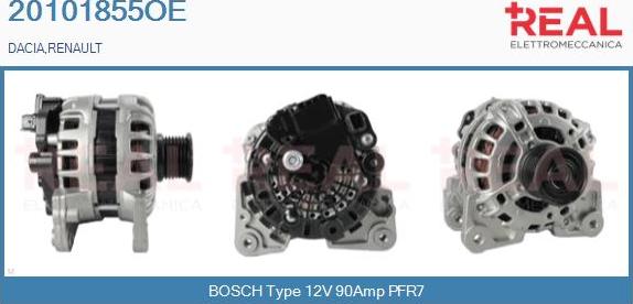 REAL 20101855OE - Генератор vvparts.bg