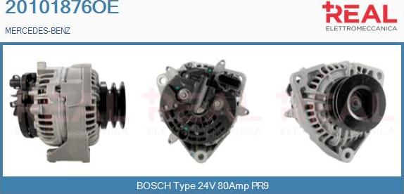 REAL 20101876OE - Генератор vvparts.bg