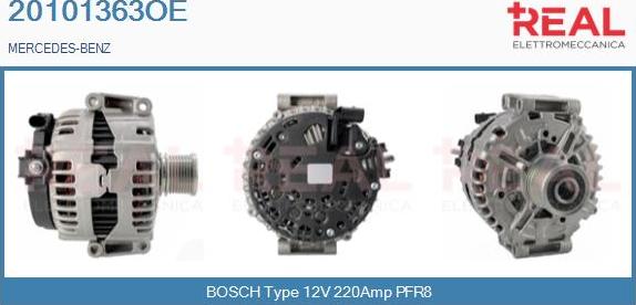 REAL 20101363OE - Генератор vvparts.bg
