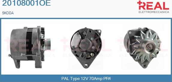 REAL 20108001OE - Генератор vvparts.bg