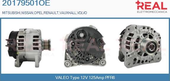 REAL 20179501OE - Генератор vvparts.bg