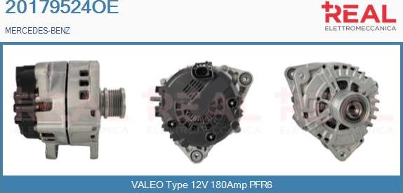 REAL 20179524OE - Генератор vvparts.bg
