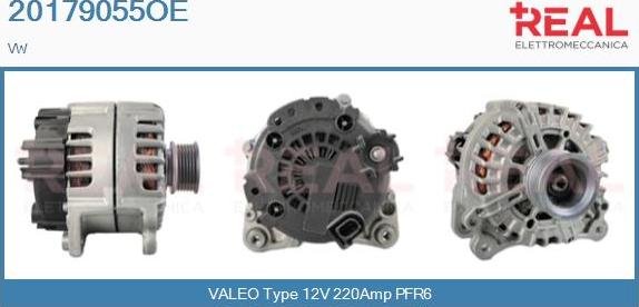 REAL 20179055OE - Генератор vvparts.bg