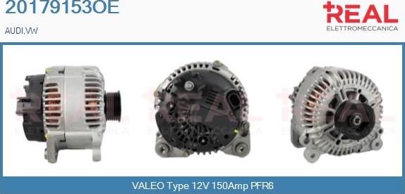 REAL 20179153OE - Генератор vvparts.bg