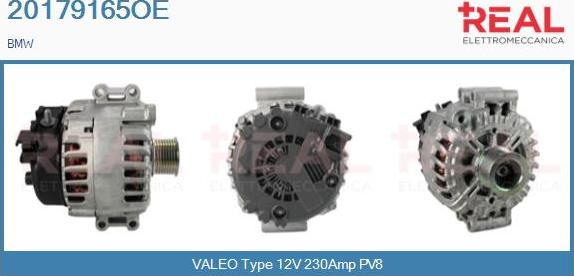 REAL 20179165OE - Генератор vvparts.bg