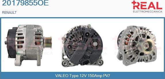 REAL 20179855OE - Генератор vvparts.bg