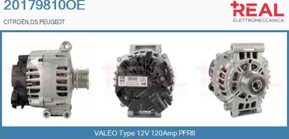REAL 20179810OE - Генератор vvparts.bg