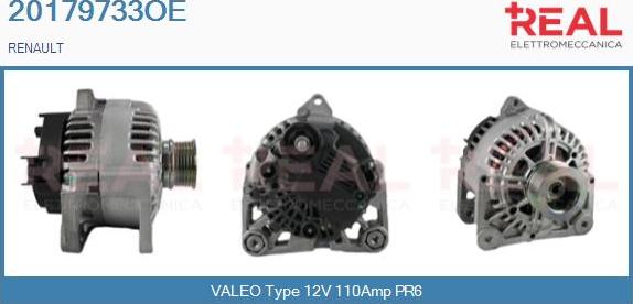 REAL 20179733OE - Генератор vvparts.bg