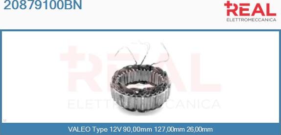 REAL 20879100BN - Статор, генератор vvparts.bg