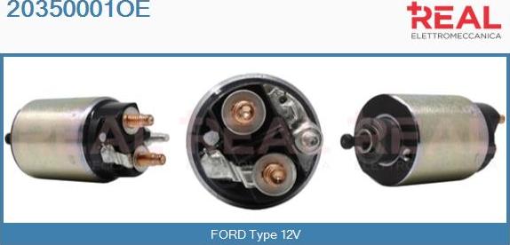 REAL 20350001OE - Магнитен превключвател, стартер vvparts.bg