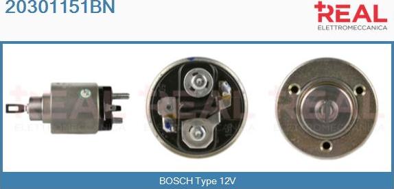 REAL 20301151BN - Магнитен превключвател, стартер vvparts.bg