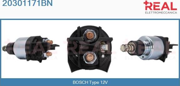 REAL 20301171BN - Магнитен превключвател, стартер vvparts.bg