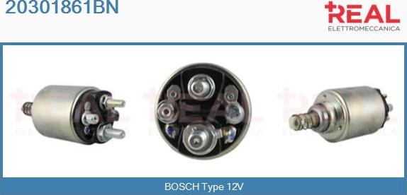 REAL 20301861BN - Магнитен превключвател, стартер vvparts.bg