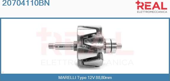 REAL 20704110BN - Ротор, генератор vvparts.bg