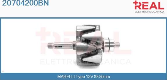 REAL 20704200BN - Ротор, генератор vvparts.bg