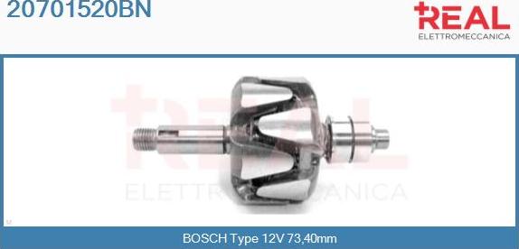 REAL 20701520BN - Ротор, генератор vvparts.bg