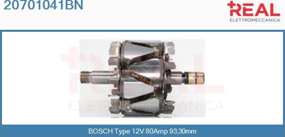 REAL 20701041BN - Ротор, генератор vvparts.bg