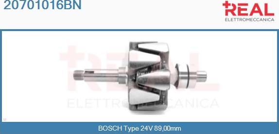 REAL 20701016BN - Ротор, генератор vvparts.bg