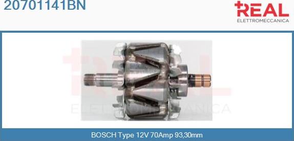 REAL 20701141BN - Ротор, генератор vvparts.bg