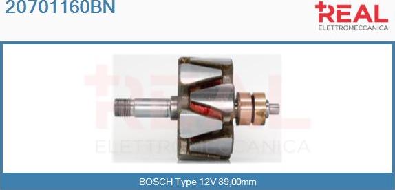 REAL 20701160BN - Ротор, генератор vvparts.bg