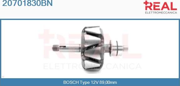 REAL 20701830BN - Ротор, генератор vvparts.bg