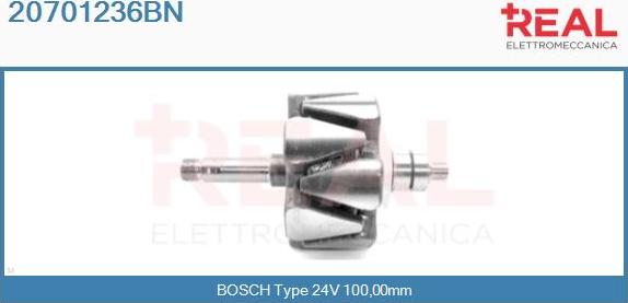 REAL 20701236BN - Ротор, генератор vvparts.bg