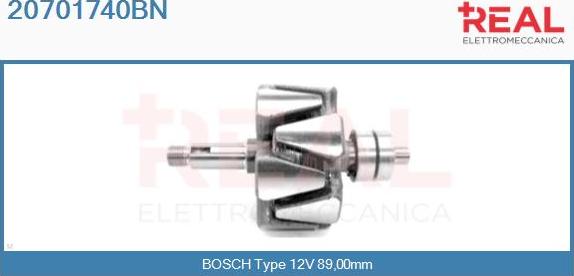 REAL 20701740BN - Ротор, генератор vvparts.bg