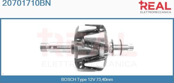 REAL 20701710BN - Ротор, генератор vvparts.bg