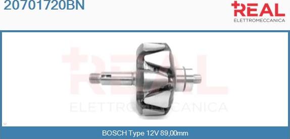 REAL 20701720BN - Ротор, генератор vvparts.bg