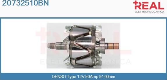 REAL 20732510BN - Ротор, генератор vvparts.bg